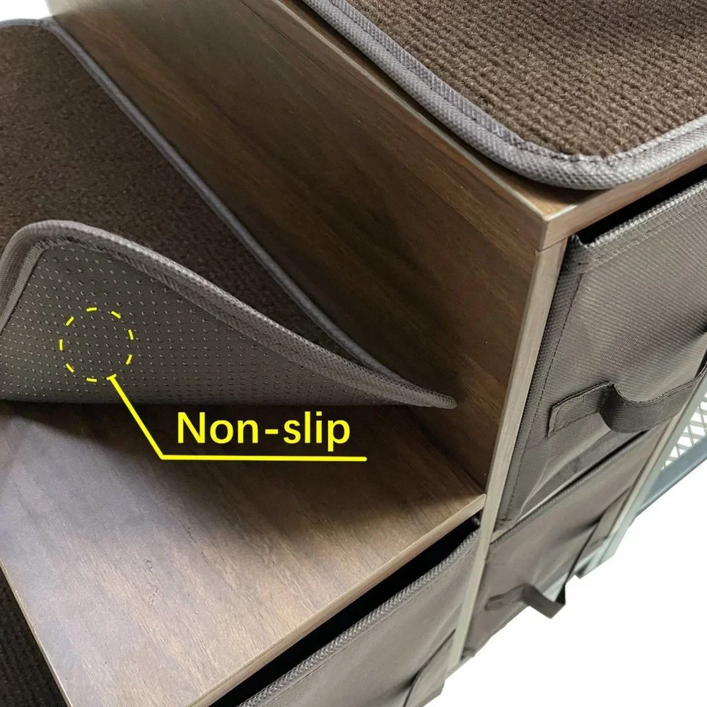 Dog Bunk Bed Window Pet Perch Elevated for Cats Dogs, Non-slip Pad and Storage